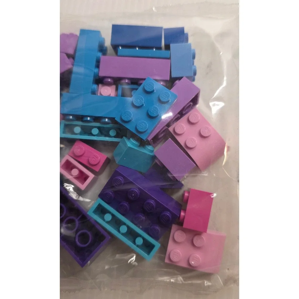 LEGO Creator Sealed Internal Parts Bag Blue Pink Purple Bricks 2012 2.1‎ oz